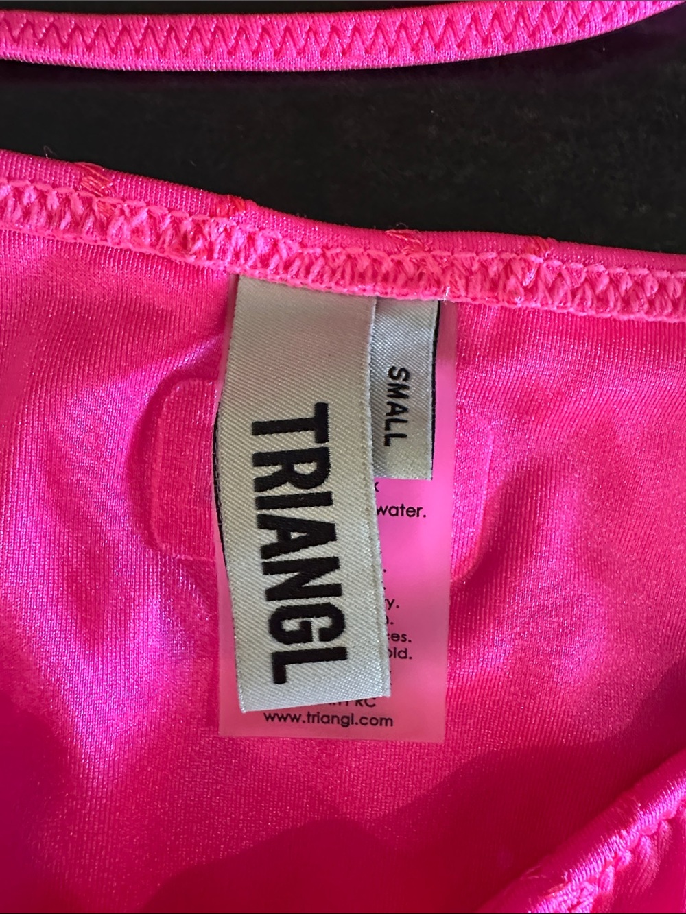 TRIANGL Hot Pink Bikini Set New Size Small - Picture 4 of 6